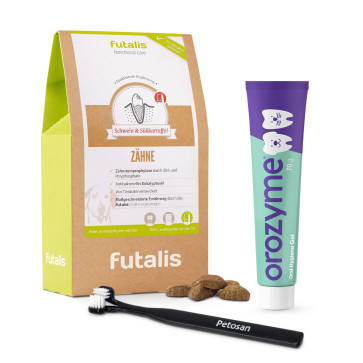 Zahnpflegeset für Hunde mit Orozyme® Zahnpflege Gel