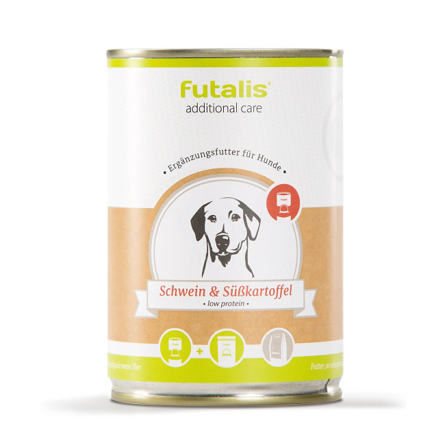 Hundefutter Schwein und Skartoffel low protein