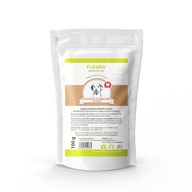 Hundefutter Schwein und Skartoffel low protein