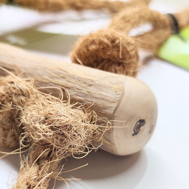 Produktbild von MERVELA® Kaffeeholz Für Hunde – Natürliches Kauspielzeug Aus Nachhaltigem Holz – Langlebiges Hundespielzeug Für Zahnpflege Und Kauspaß – Ideal Für Kleine Hunde (Small, 3 Stück