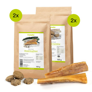 Kau- und Knusperspaß! Das Snack Paket Rind